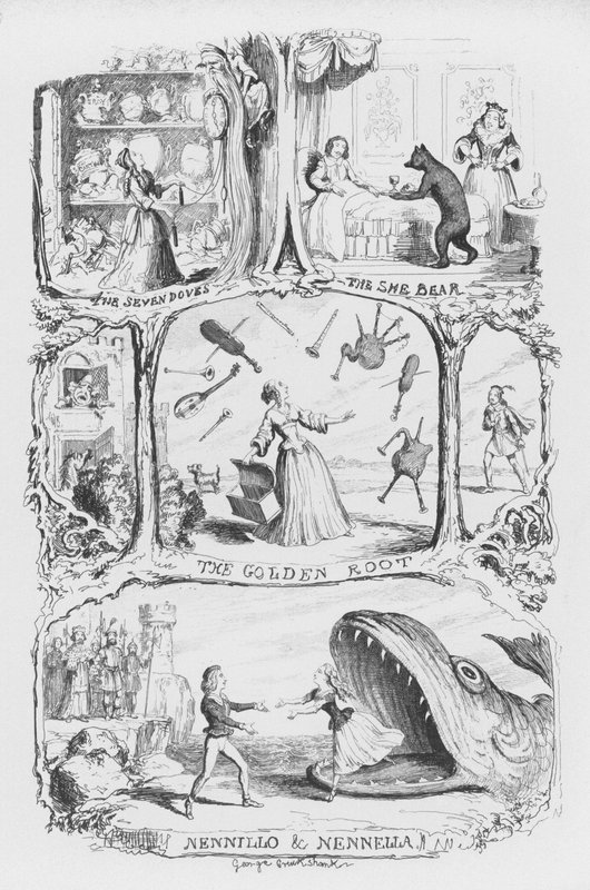 Illustration for The Pentamerone by George Cruikshank (engraving) by George Cruikshank
