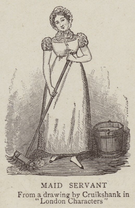 Maid Servant by George Cruikshank