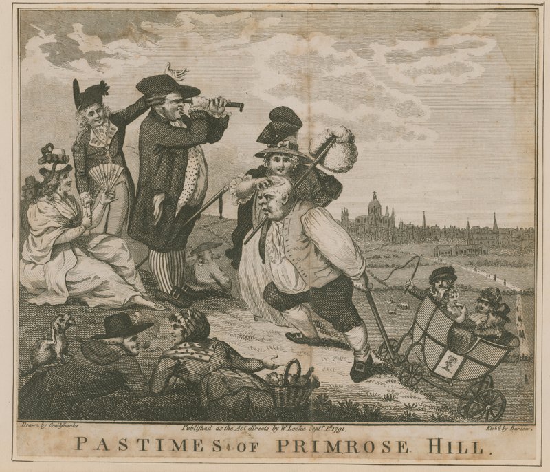 Pastimes of Primrose Hill by George Cruikshank