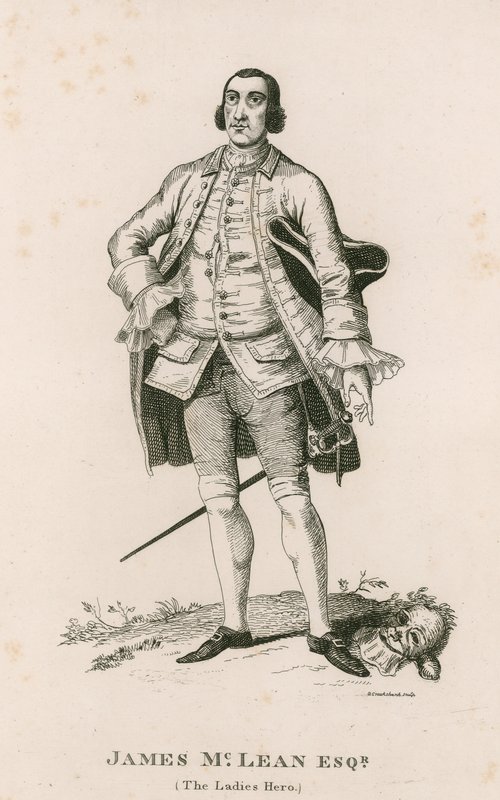 Portrait of James McLean (The Ladies Hero) by George Cruikshank