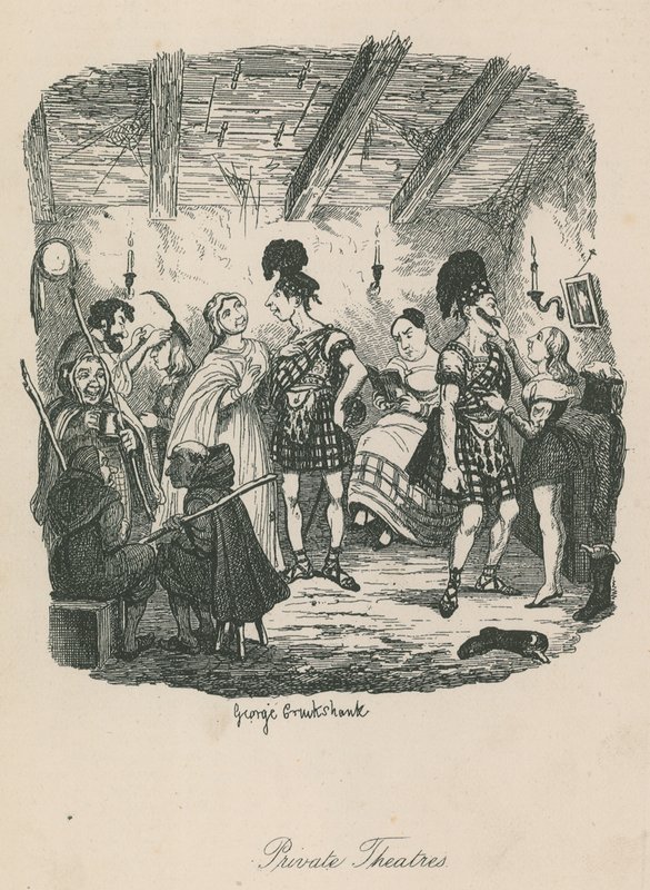Private theatres by George Cruikshank
