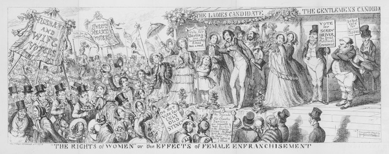 "The Rights of Women" or the Effects of Female Enfranchisement by George Cruikshank