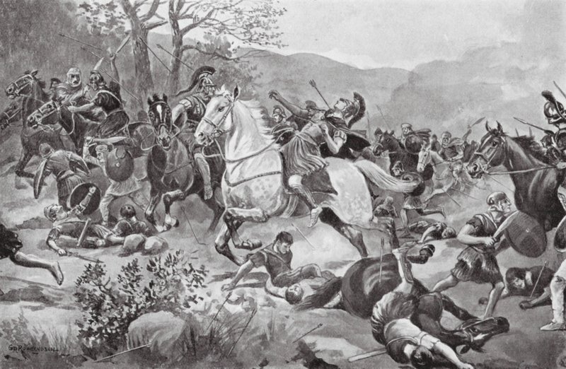 The Battle of Coronea, BC 447 by George Derville (after) Rowlandson