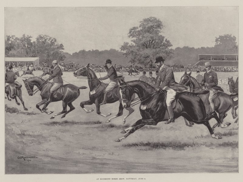 At Richmond Horse Show, Saturday, 9 June by George Derville Rowlandson