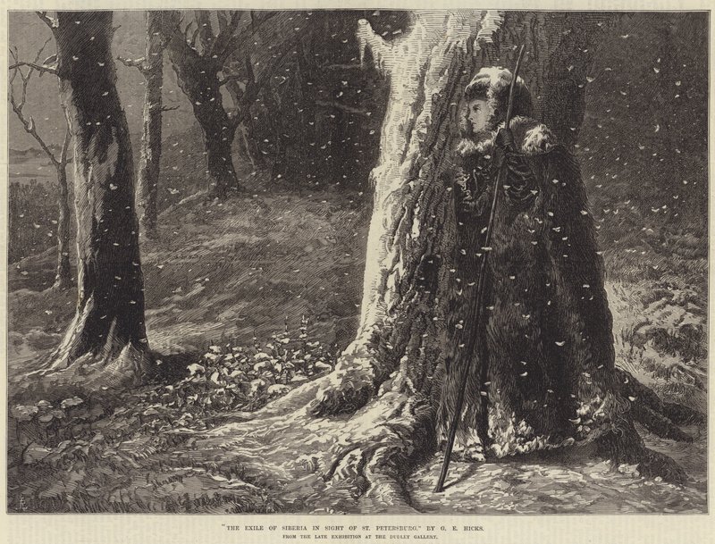 The Exile of Siberia in Sight of St Petersburg by George Elgar Hicks