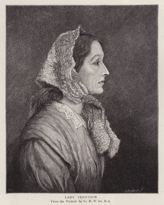 Portrait of Emily Tennyson, Lady Tennyson, wife of English Poet Laureate Alfred, Lord Tennyson by George Frederick (after) Watts