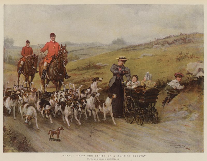 Fearful Odds! The Perils of a Hunting Country by George Goodwin Kilburne