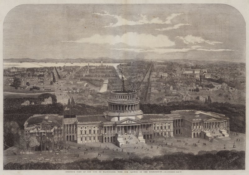 Birdseye View of the City of Washington, with the Capitol in the Foreground by George Henry Andrews