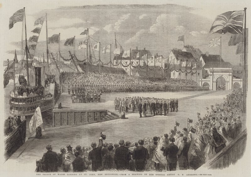 The Prince of Wales landing at St John, New Brunswick by George Henry Andrews