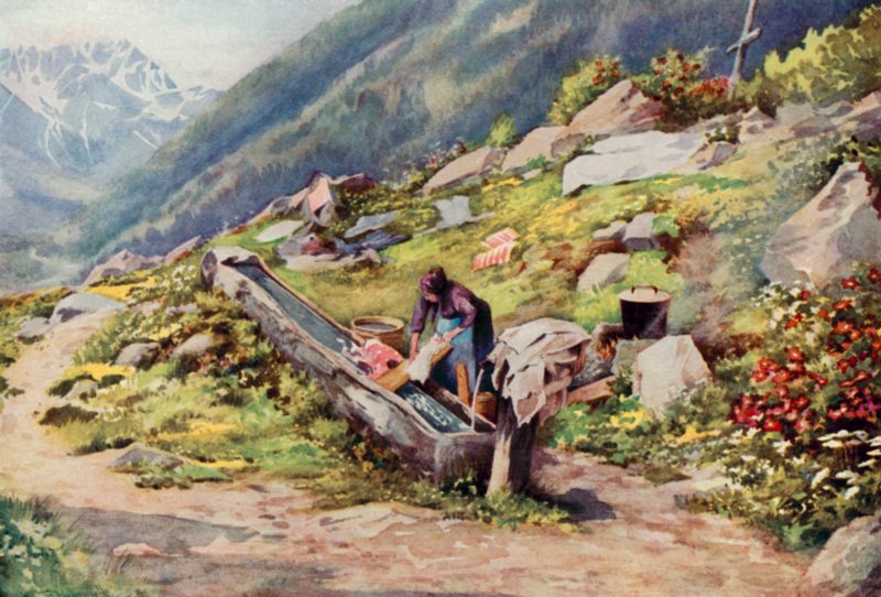In the Valley of Chamonix by George Jackson Flemwell