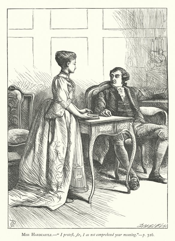 Illustration for She Stoops To Conquer by George John Pinwell