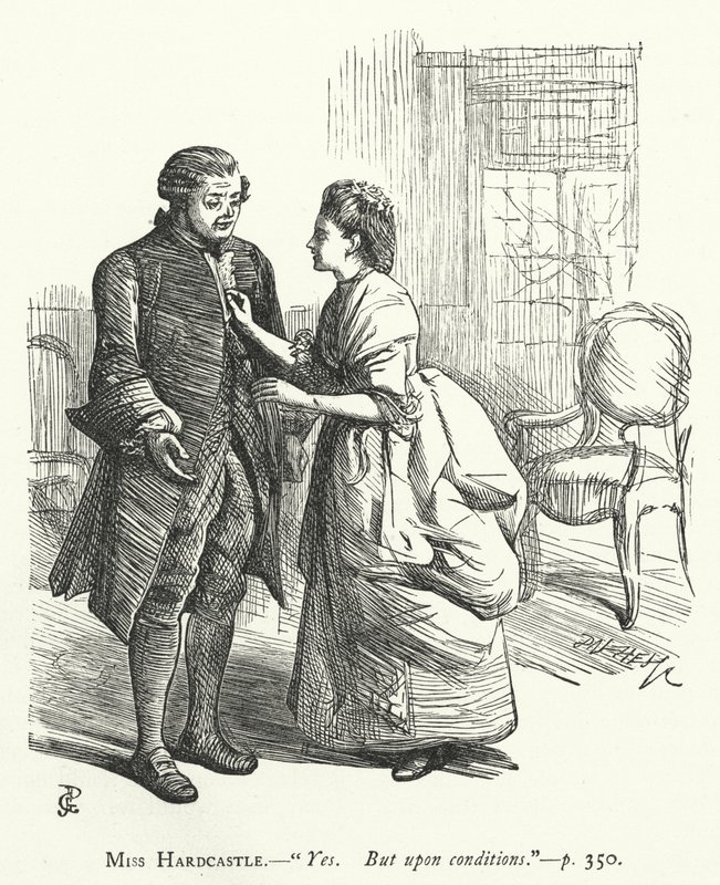 Illustration for She Stoops To Conquer by George John Pinwell