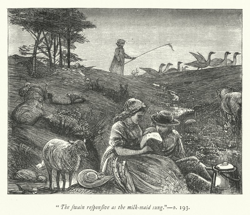 Illustration for The Deserted Village by George John Pinwell