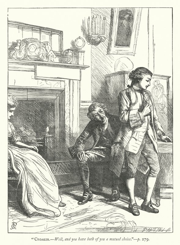Illustration for The Good-Natured Man by George John Pinwell