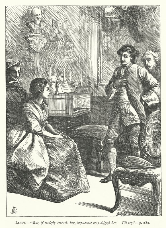 Illustration for The Good-Natured Man by George John Pinwell