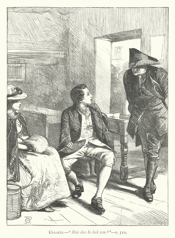 Illustration for The Good-Natured Man by George John Pinwell
