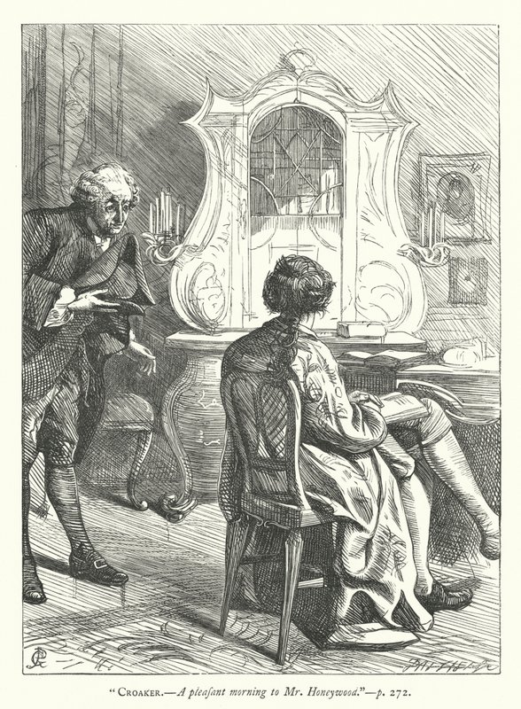 Illustration for The Good-Natured Man by George John Pinwell
