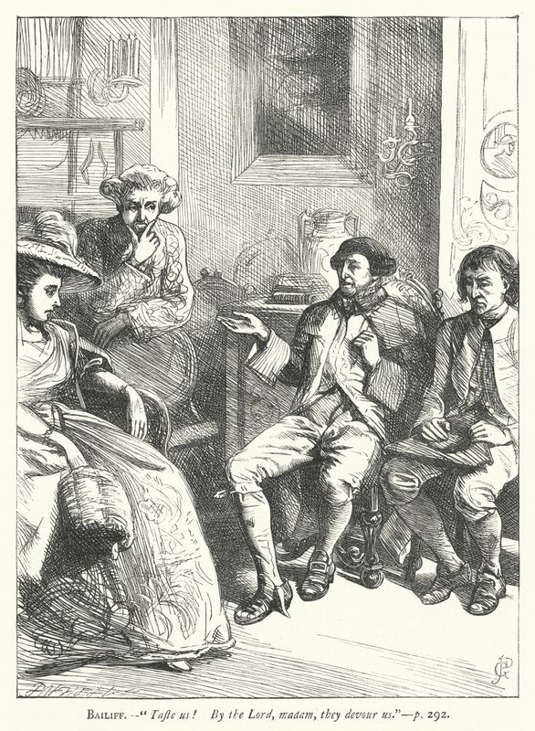 Illustration for The Good-Natured Man by George John Pinwell
