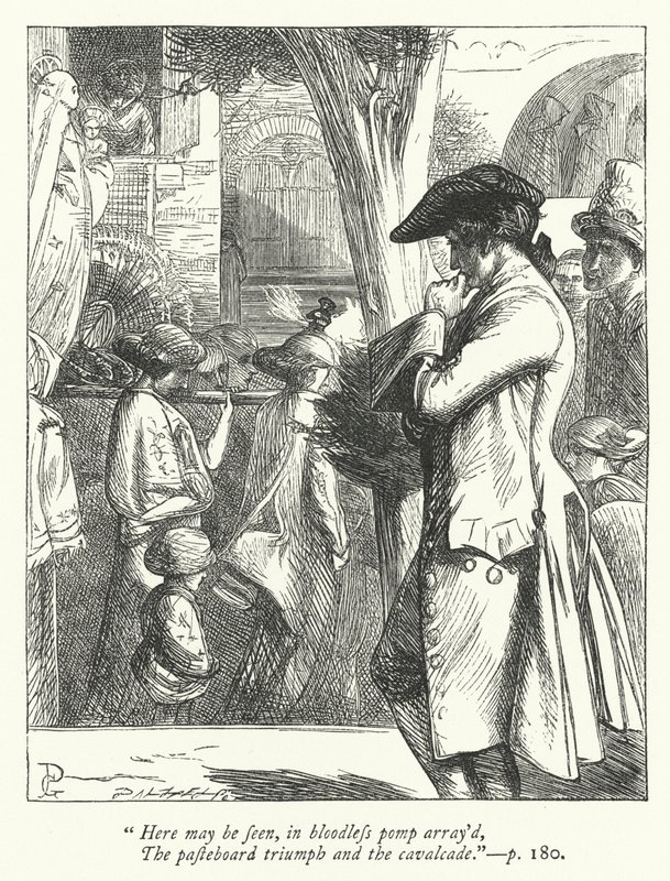 Illustration for The Traveller by George John Pinwell