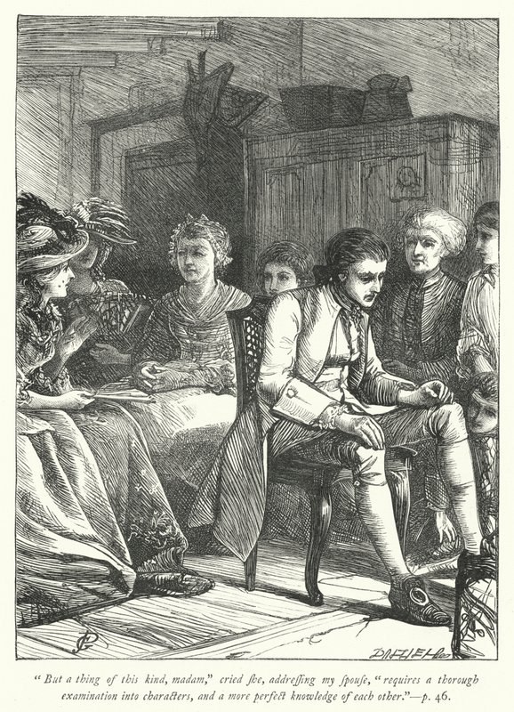 Illustration for The Vicar of Wakefield by George John Pinwell