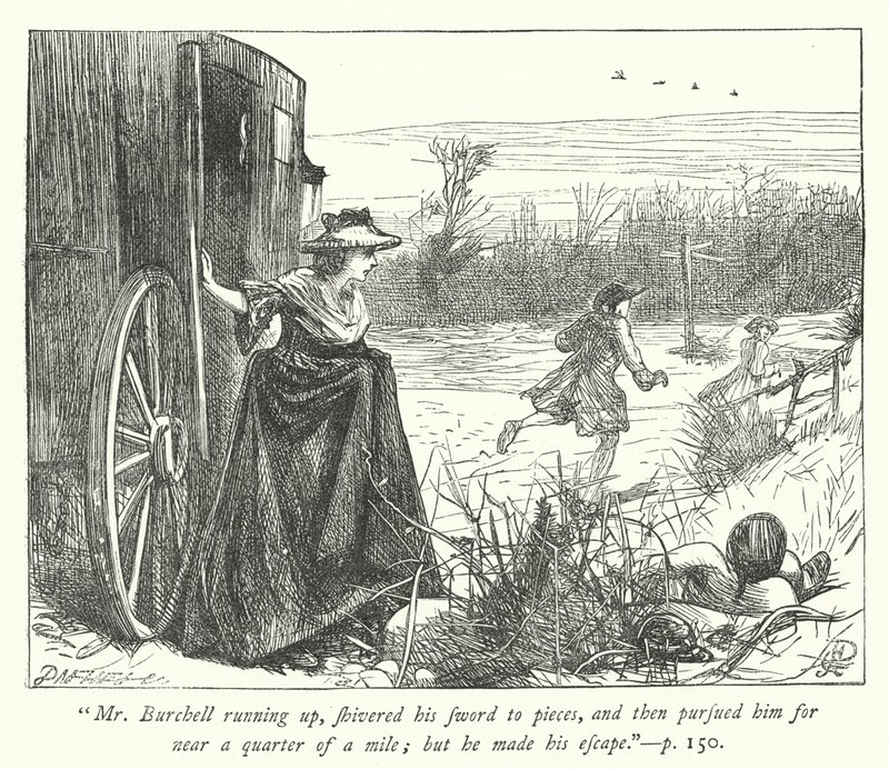 Illustration for The Vicar of Wakefield (engraving) by George John Pinwell