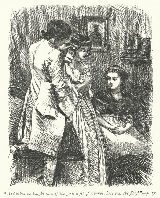 Illustration for The Vicar of Wakefield by George John Pinwell