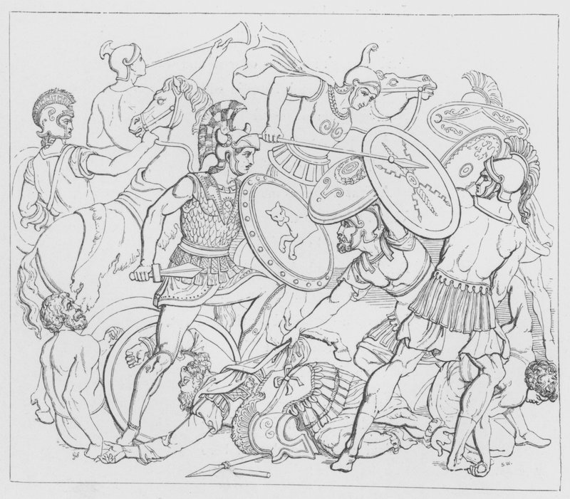 Battle Of The Lake Regillus by George Junior Scharf
