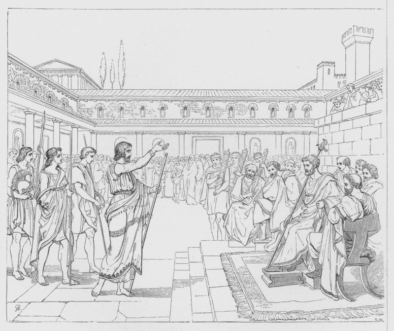 The Battle Of The Lake Regillus by George Junior Scharf