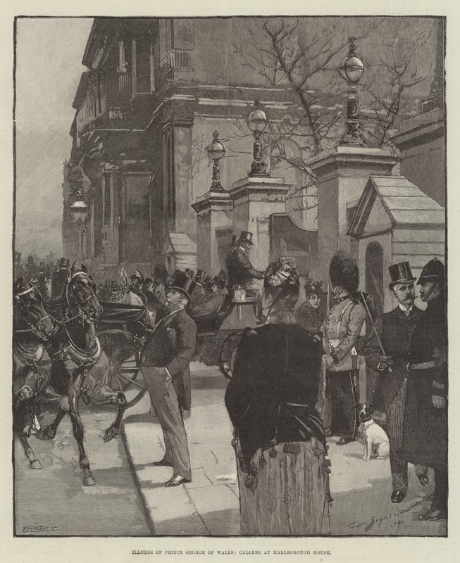Illness of Prince George of Wales, Callers at Marlborough House by George L. Seymour