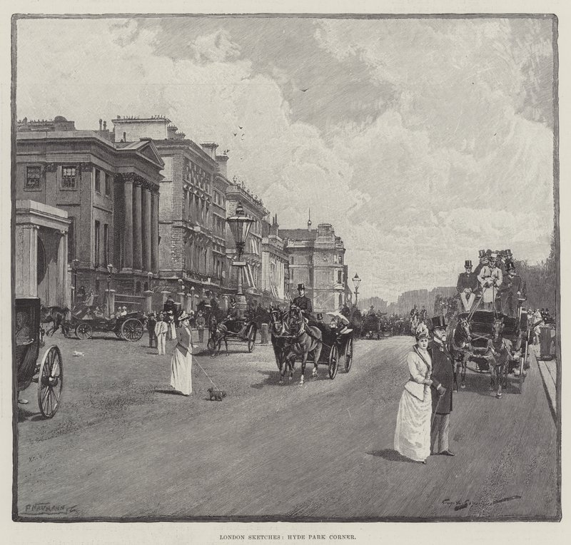 London Sketches, Hyde Park Corner by George L. Seymour