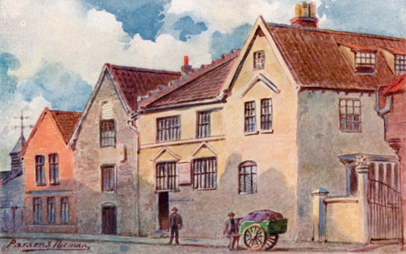 The Old Music House, King Street (color lithograph) by George Parsons Norman