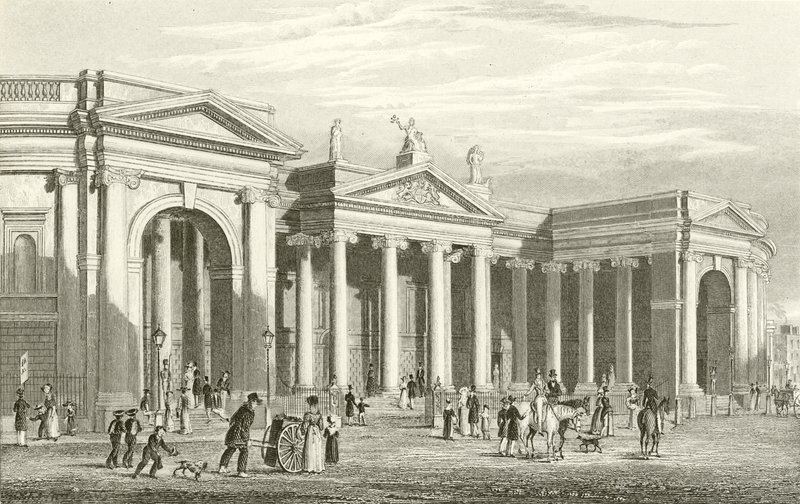 Bank of Ireland, Dublin, South Portico by George Petrie