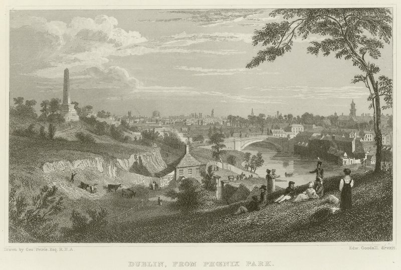 Dublin from Phoenix Park by George Petrie