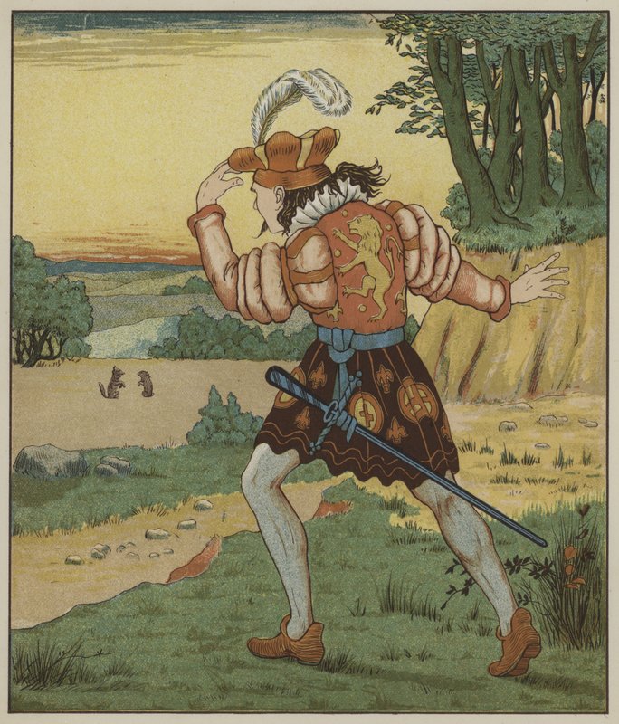 Illustration for Rumpelstiltskin by The Brothers Grimm by George R. Halkett