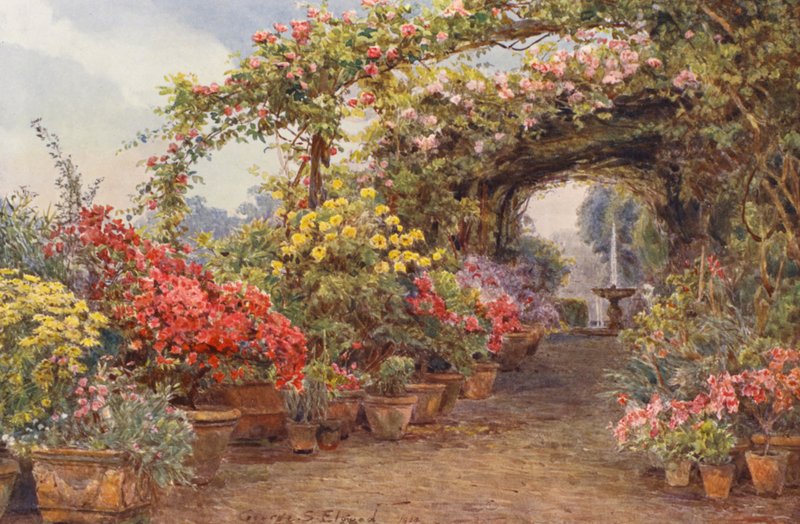 Italian Gardens: A Florentine Terrace by George Samuel Elgood
