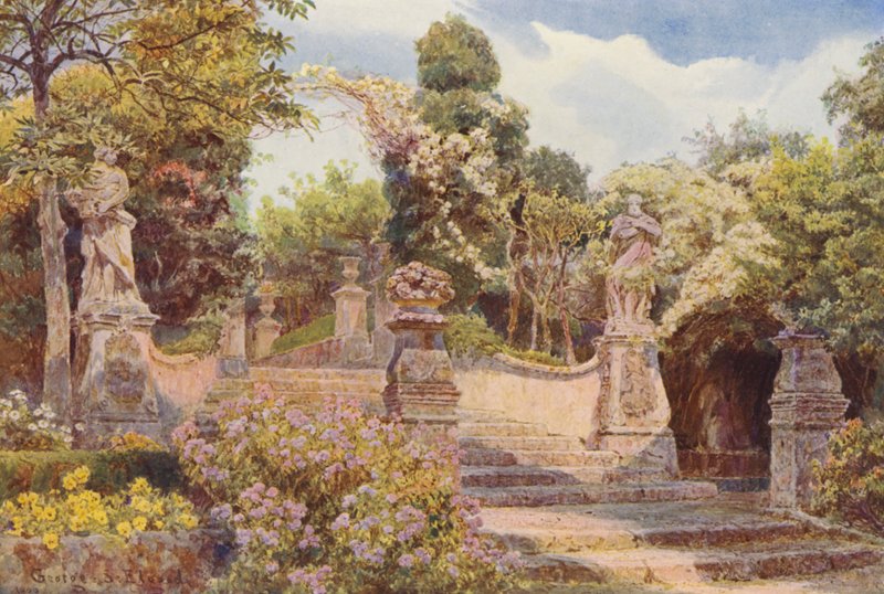 Italian Gardens: A Stairway, Villa Arson by George Samuel Elgood