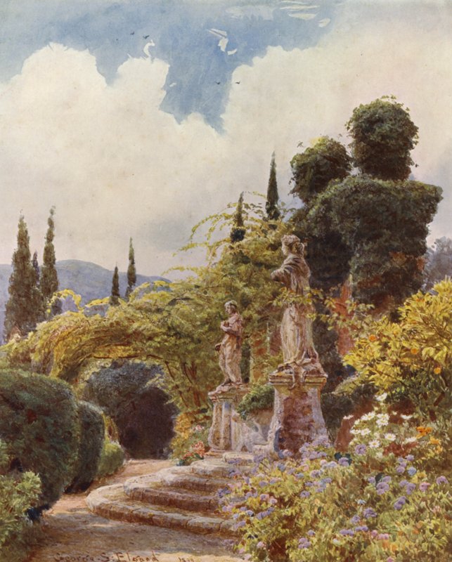 Italian Gardens: Gateway, Villa Arson by George Samuel Elgood