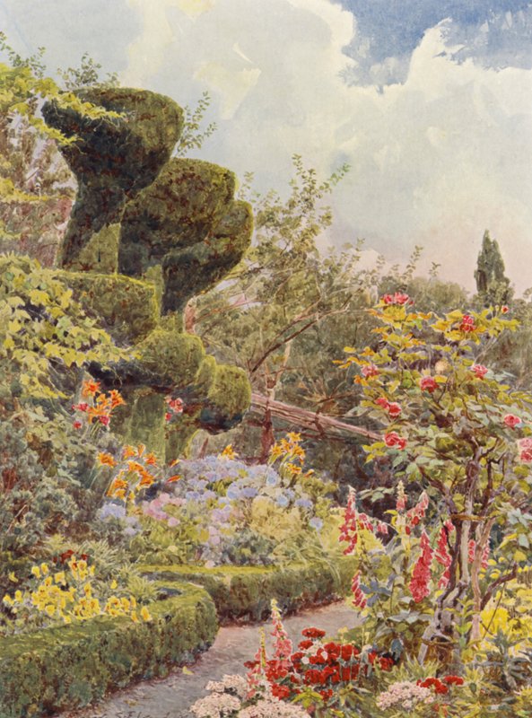 Italian Gardens: La Badia, The Monastery Garden by George Samuel Elgood