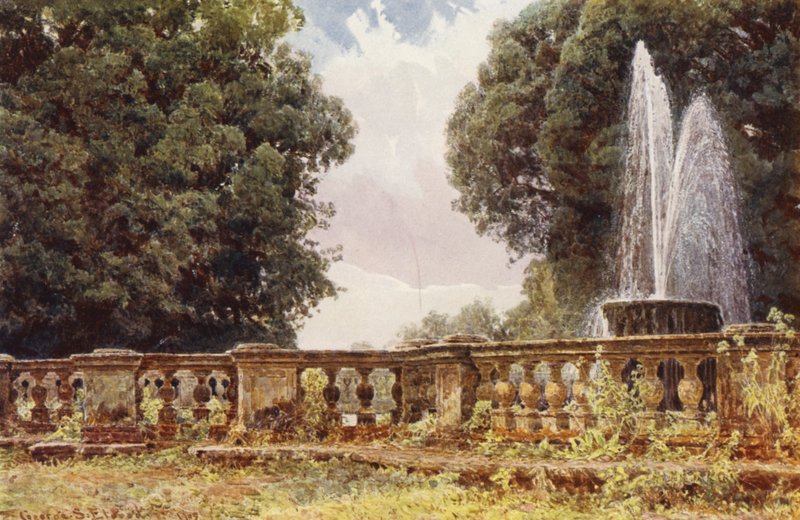 Italian Gardens: The Great Fountain, Villa Conti by George Samuel Elgood