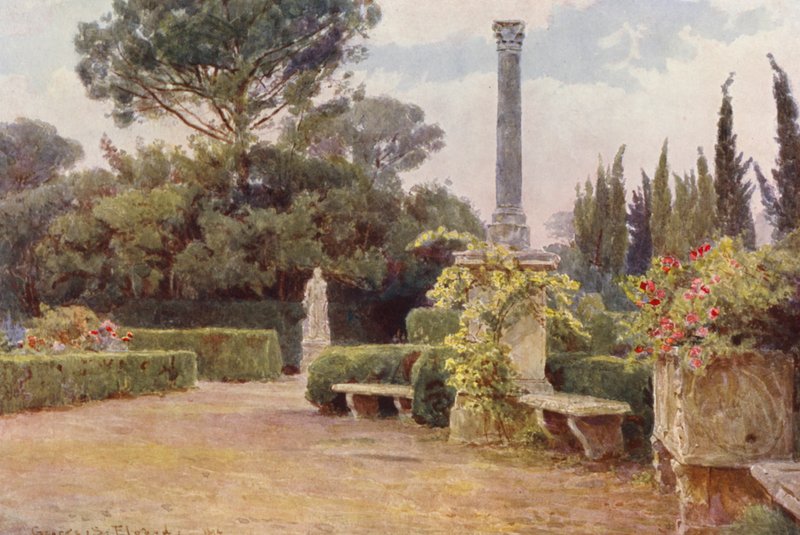Italian Gardens: Villa Medici by George Samuel Elgood