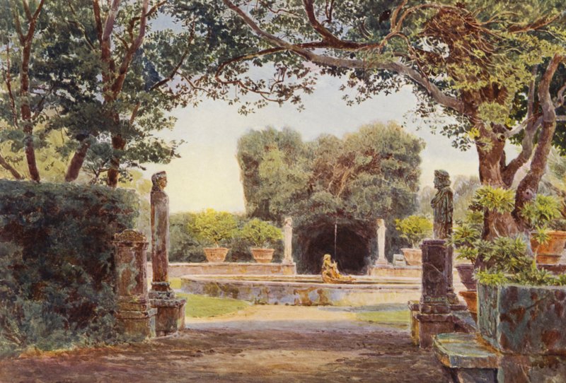 Italian Gardens: Villa Piatti, The Bay Walk by George Samuel Elgood