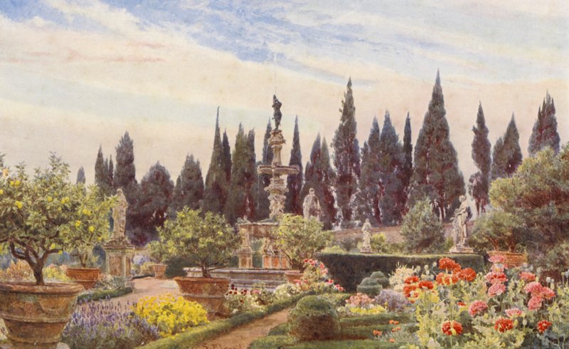 Italian Gardens: Villa Reale di Castello by George Samuel Elgood