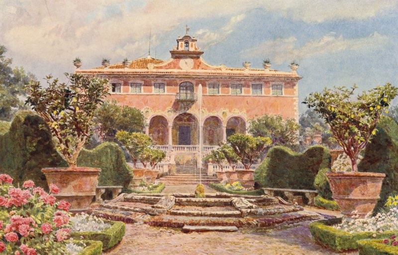 Italian Gardens: Villa di Caniparola by George Samuel Elgood
