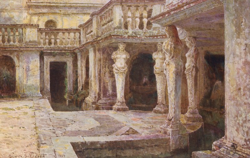 Italian Gardens: Villa di Papa Giulio by George Samuel Elgood