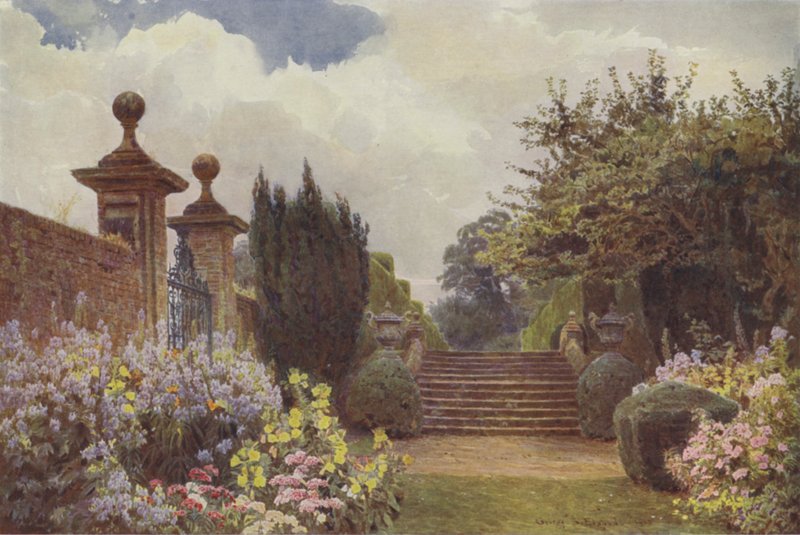 Penshurst, the Terrace Steps by George Samuel Elgood