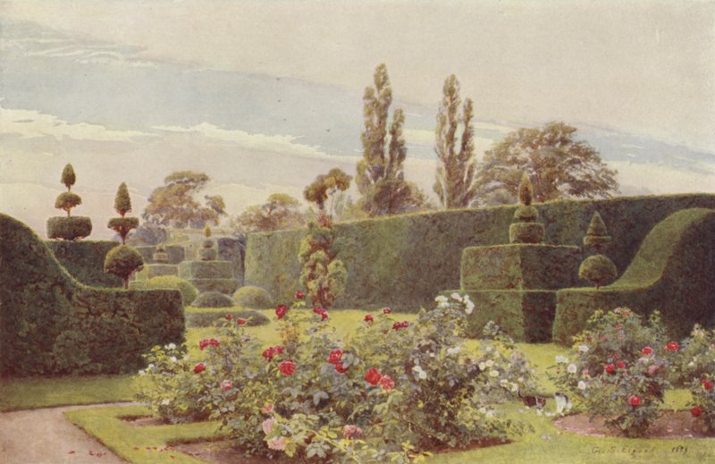 The Rose Garden, Arley by George Samuel Elgood