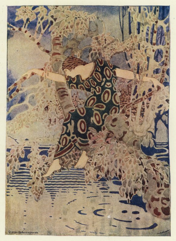 She Climbed into a Tree That Stretched Out Over the Water by George Sheringham