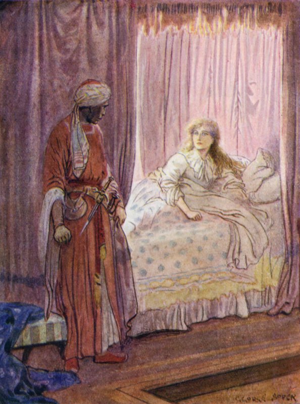 Desdemona was awakened and looked upon Othello by George Soper