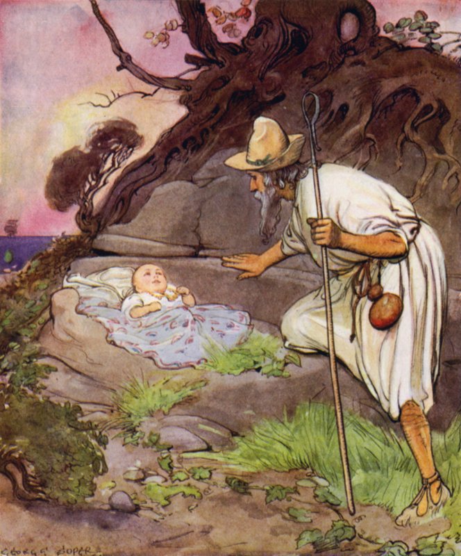 He was a humane man, so he carried the little Perdita home to his wife by George Soper