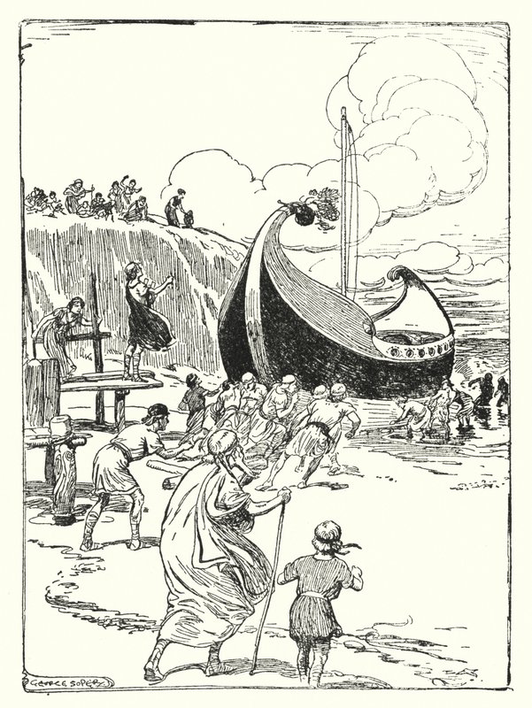 Jason and the Argonauts: "The Good Ship Argo Leapt Up from the Sand upon the Rollers, and Plunged Onward Like a Gallant Horse" by George Soper